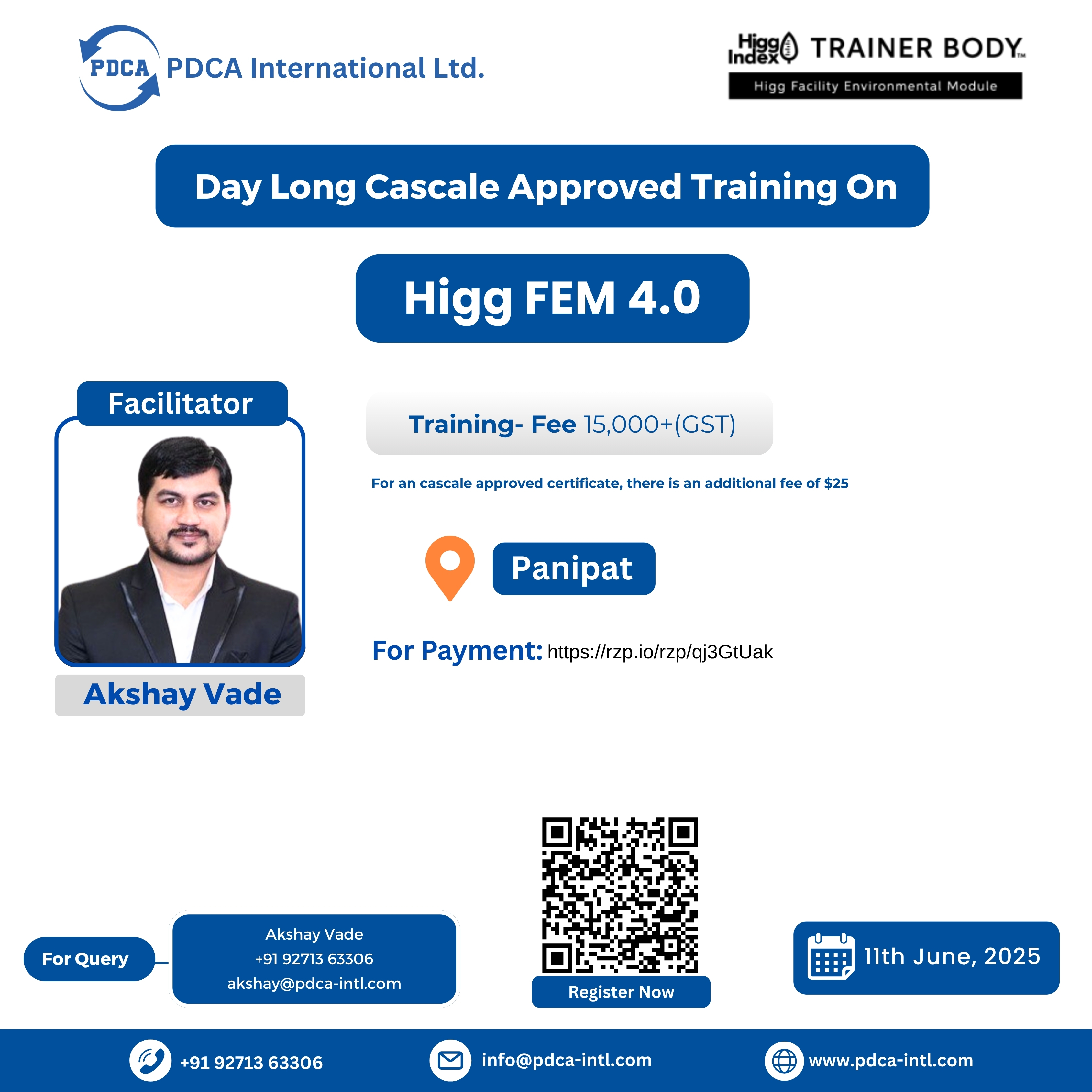 Day Long Training on Higg FEM 4.0